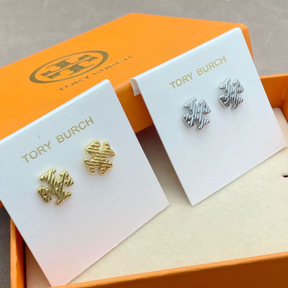 Tory Burch Double Stripe Earrings Trendy